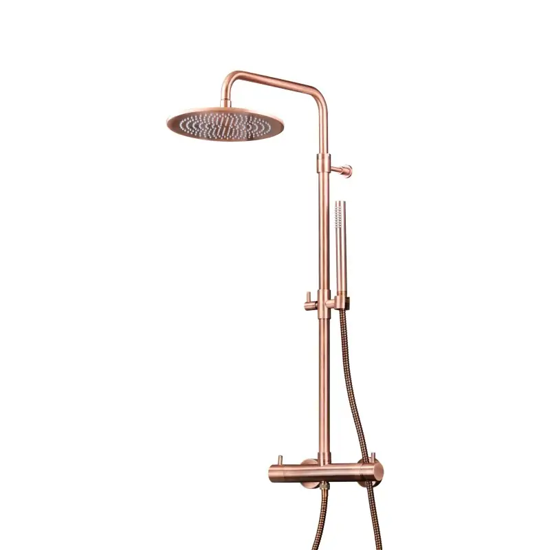 Mechanical shower column round model copper color Pollini Jessy 40P10264B0RA Prezzo Conveniente