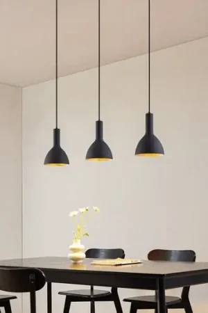 A Buon Prezzo Arcchio lampada a sospensione Cosmina, a 3 luci, lunghezza 90 cm, nero