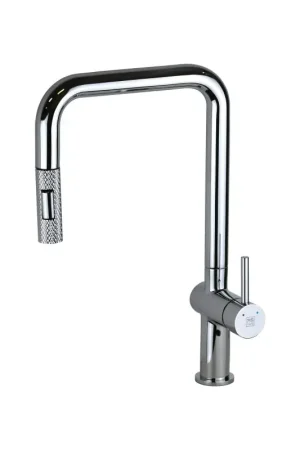 Prezzo Basso Chrome kitchen sink mixer with extractable shower MS Taps Hollis C003BCEC