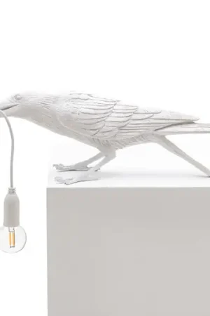 Affare SELETTI Bird Lamp Lampada decorativa a LED, gioco, bianco