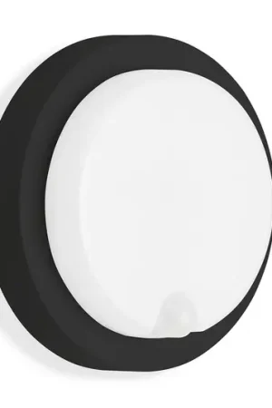 Applique da esterni LED a sensore Dortmund Ø17cm nero Offerta Speciale