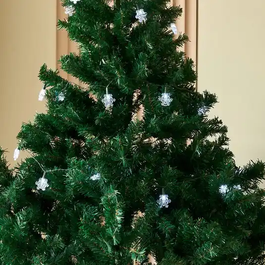 Lindby Ghirlanda luminosa LED Parrik, fiocchi di neve, 620 cm, IP44 Più Venduto