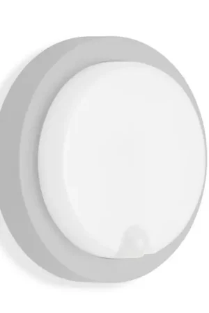 Direttamente Dal Produttore Applique da esterni LED a sensore Dortmund Ø17cm argento