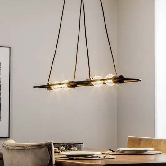 Offerta Lampo Lucande Tornike lampada a sospensione, 4 luci, acciaio