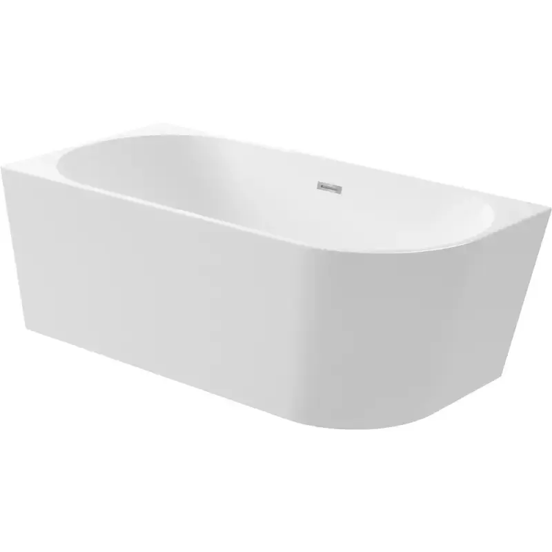 Bathtub, free-standing, left-side installation, 150 cm, in white acrylic DEANTE SILIA KDS_015L Economico