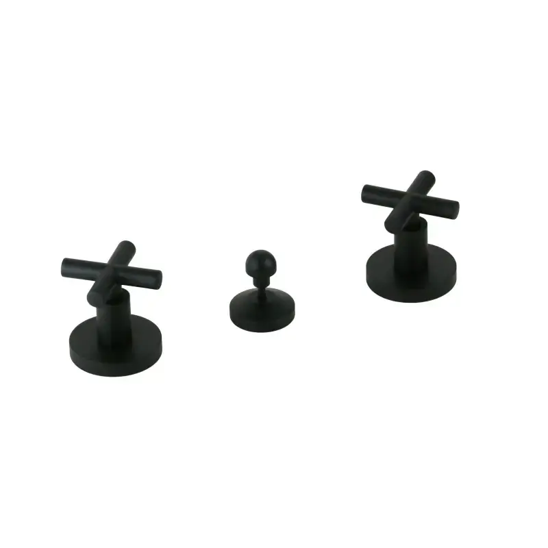 Bidet tap in matt black color dispensing from ceramic Gattoni Taolos 1520015NO Must-Have