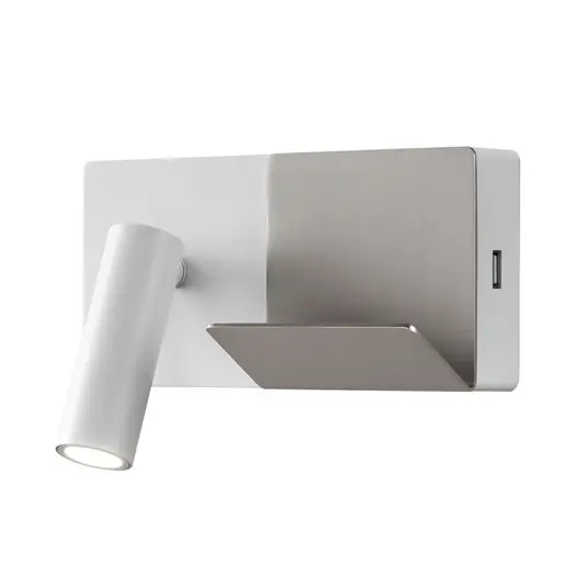 LEDS-C4 E-Lamp Mini applique LED bianco/grigio Consegna Rapida