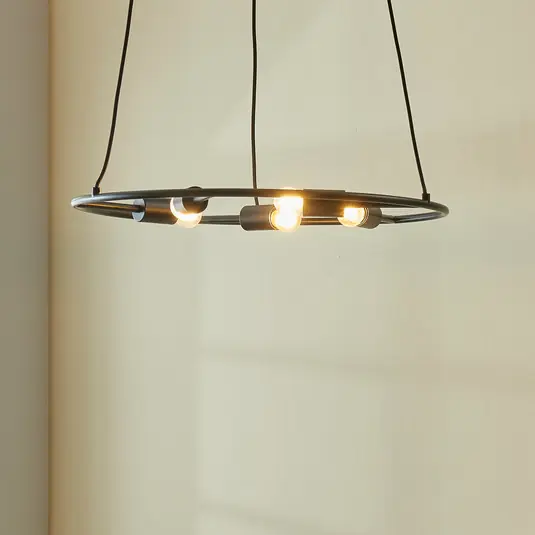Offerta Lampada a sospensione Lucande in acciaio, a 5 luci
