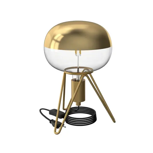 Calex Tripod lampada da tavolo, oro Offerta Limitata