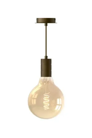 Calex Retro lampada a sospensione, 1 luce, bronzo Consegna Rapida