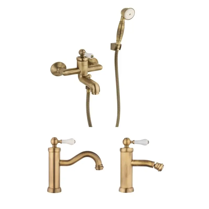 Prezzo Conveniente Complete tap package in bronze colour Piralla Como KITCOMOOF3