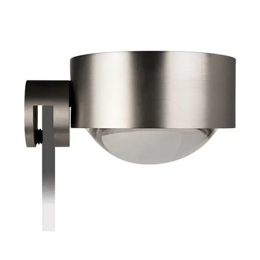Lampada a specchio a clip Puk Fix, nichel opaco Di Tendenza