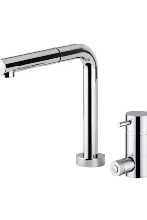 3-way kitchen sink mixer with folding spout Rub.Magistro QD302 Novità