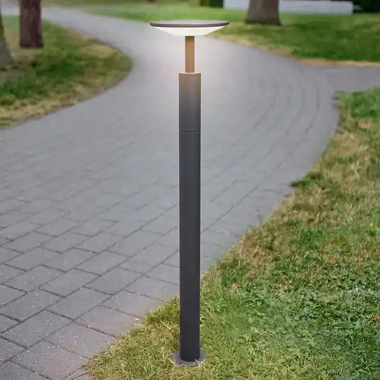 Prezzo Di Fabbrica Lucande lampione a LED Fenia, 100 cm, antracite, IP65