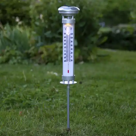 Lampada LED solare Celsius, termometro esterno Super Prezzo