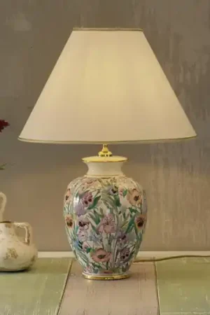 Lampada da tavolo austrolux Giardino Panse 40 cm in ceramica placcata oro Offerta