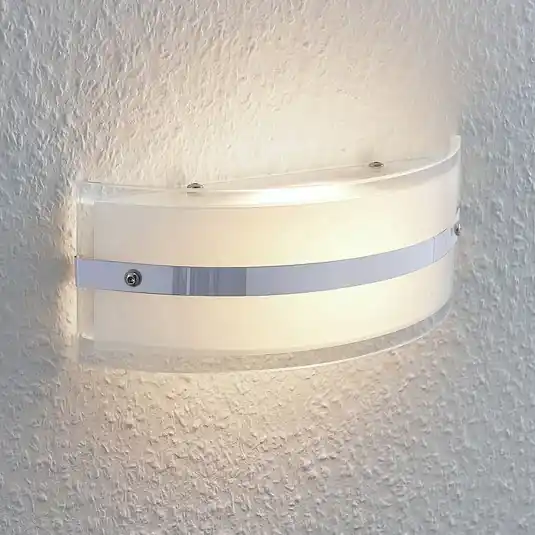 Applique di vetro Zinka con LED, 25 cm Spedito Oggi