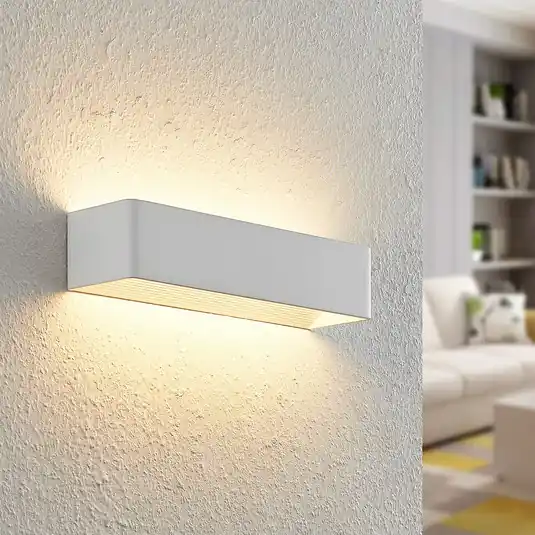 Arcchio Applique a LED Karam, 37 cm, bianco, metallo, up/down Ultime Pezzi