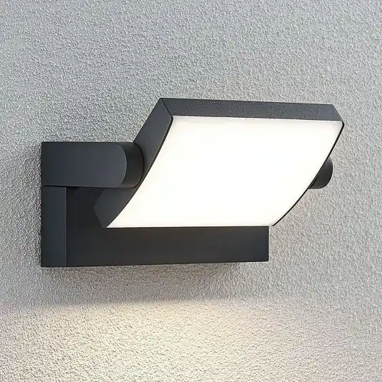Applique da esterno LED Lindby Sherin, antracite, orientabile Di Tendenza