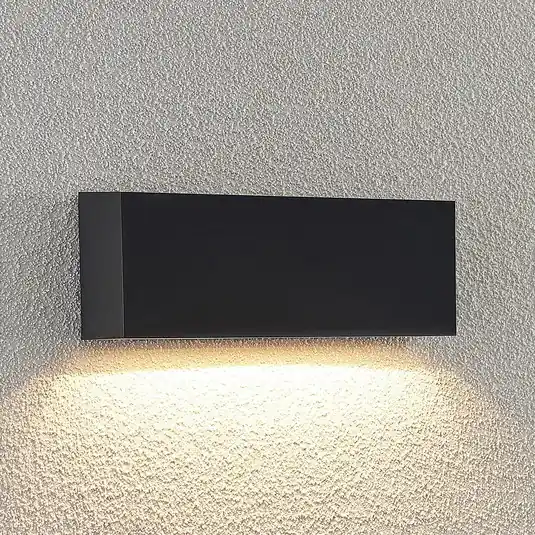Lindby applique da esterni LED Jarte, 24 cm, down, grigio, IP65 Prezzo Ridotto
