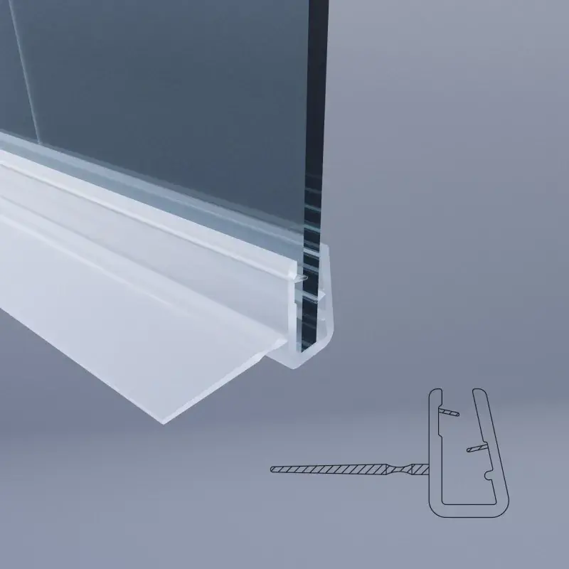 Vertical seal for 6 mm glass over bath Novellini JOLLY R52JOL-TR Prezzo Di Fabbrica