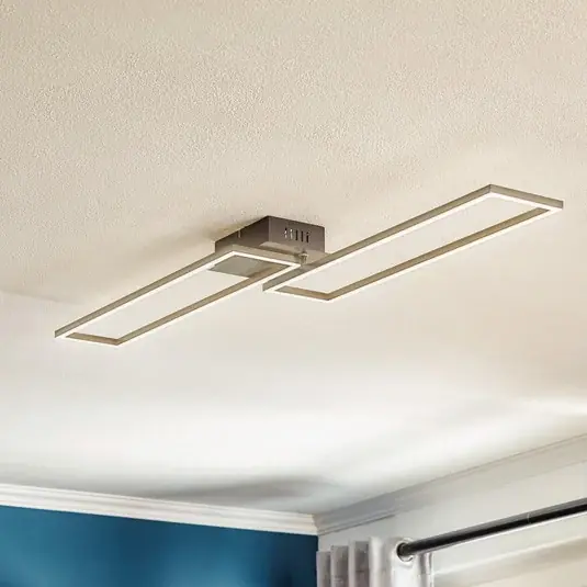 Ultime Pezzi Plafoniera LED Frame, telecomando, nero
