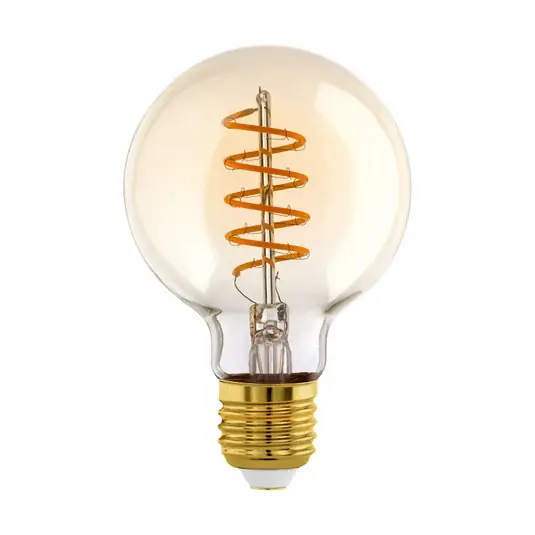 Lampada LED in vetro E27 4W ambra Ø 8 cm Offerta Limitata