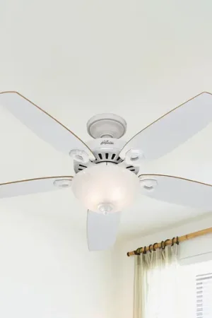 Hunter Builder Deluxe ventilatore, bianco Offerta Del Giorno