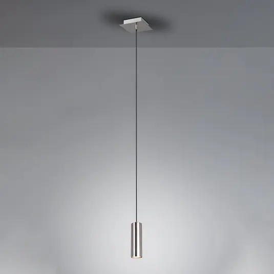 Prezzo Basso Lampada a sospensione Marley nichel opaco a 1 luce