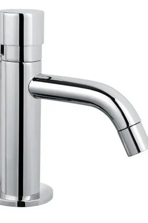 Basin tap with timed stop and push-button control Idral 08111 Sconto
