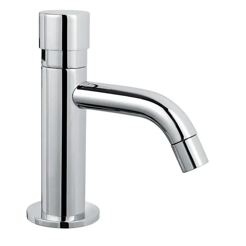 Basin tap with timed stop and push-button control Idral 08111 Sconto