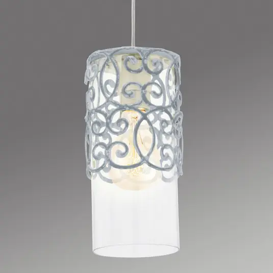 Lampada a sospensione Vintage grigio-blu Esclusivo