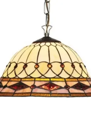 Offerta Del Giorno Lampada sospensione Kassandra stile tiffany, 1xE27