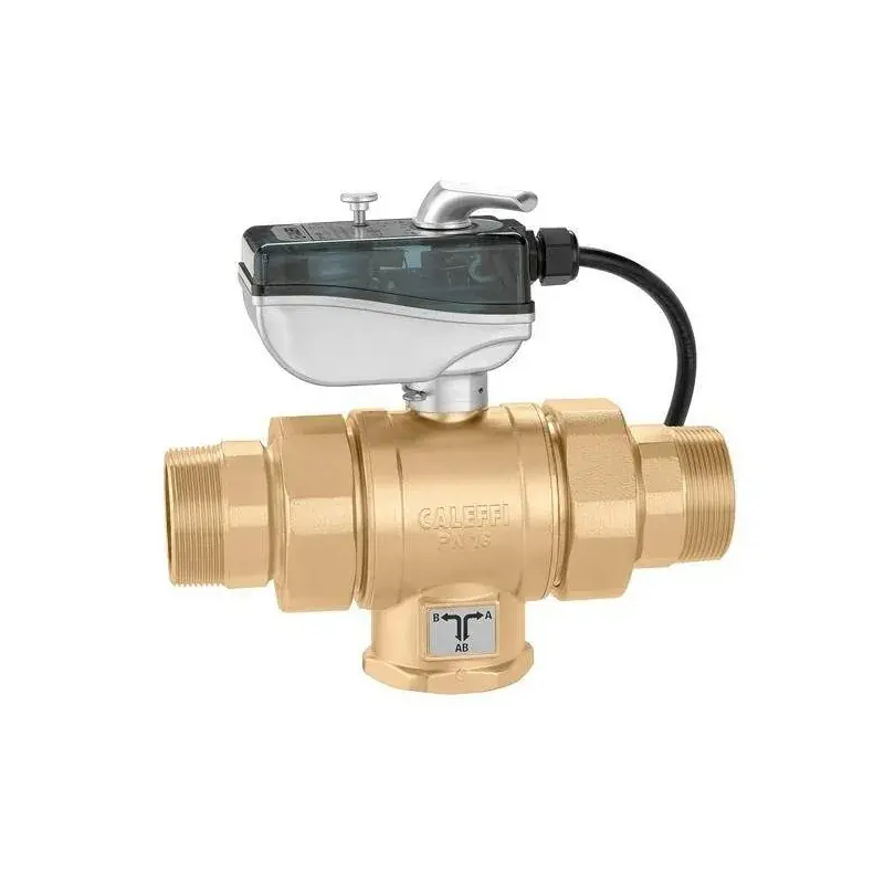 Motorized three-way ball valve with"T" drilling Caleffi 638T Promozione