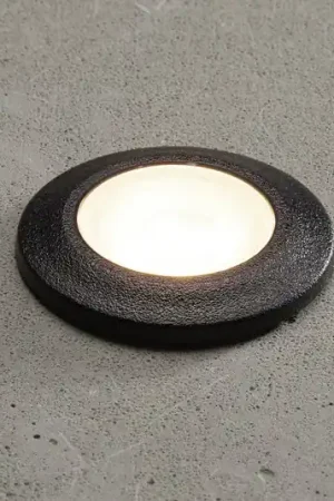 Luci LED da incasso Aldo rotonde nere/trasparenti 3.000K Di Tendenza
