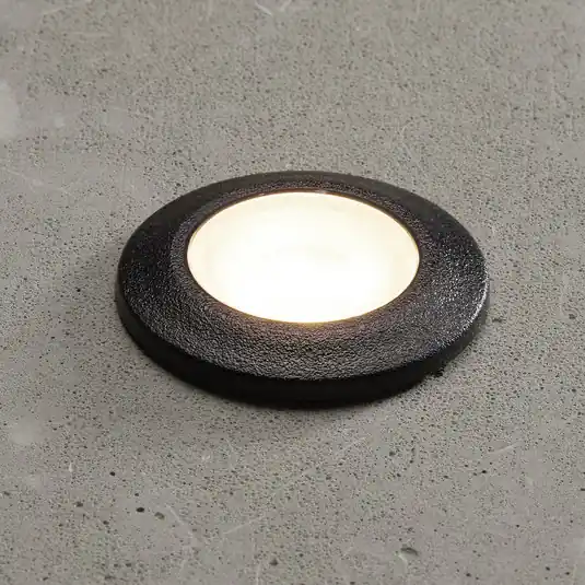 Luci LED da incasso Aldo rotonde nere/trasparenti 3.000K Di Tendenza