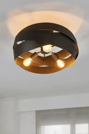 Plafoniera Tornado nero Esclusivo
