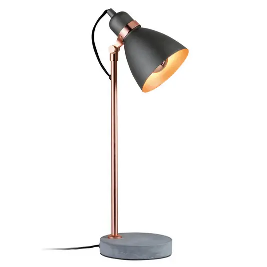 Lampada da tavolo Orm con base in calcestruzzo Pagamento Sicuro