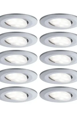 Compra Adesso Paulmann Calla cromata, accensione/spegnimento, orientabile, 4.000 K, 9 cm, set