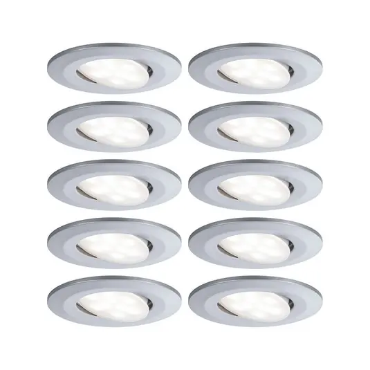 Compra Adesso Paulmann Calla cromata, accensione/spegnimento, orientabile, 4.000 K, 9 cm, set