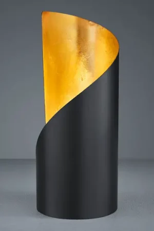 Lampada da tavolo Frank - nero e oro Offerta Lampo