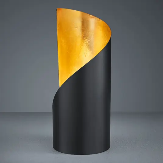 Lampada da tavolo Frank - nero e oro Offerta Lampo
