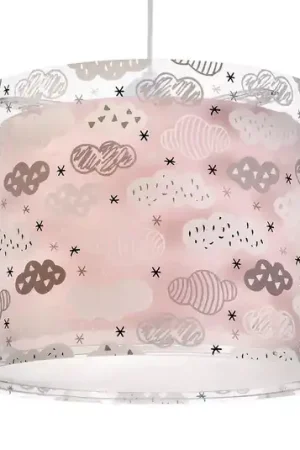 Lampada a sospensione Dalber CLOUDS per la cameretta dei bambini, rosa Economico