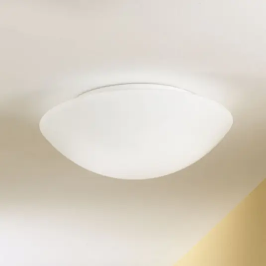 Affare Plafoniera Pandora, Ø 30 cm, vetro, bianco