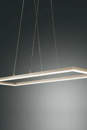 Sospensione LED Bard, 92x32cm, finitura oro opaco Affare
