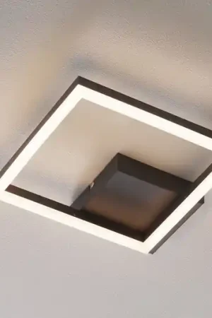 Saldi Plafoniera LED Bard, 27x27 cm, antracite