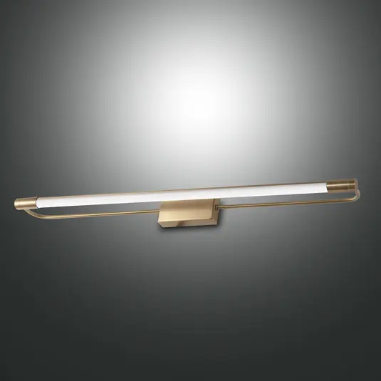 Applique LED Rapallo, ottone, IP44, 80 cm Reso Gratuito