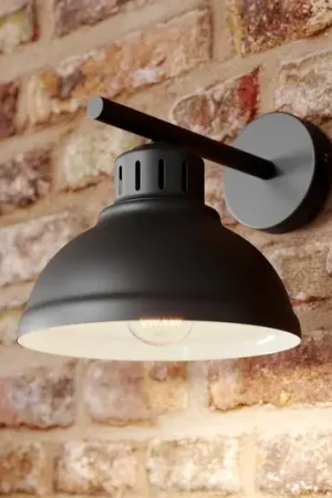 Promo Stagionale Applique Sven, nero, metallo, a 1 luce
