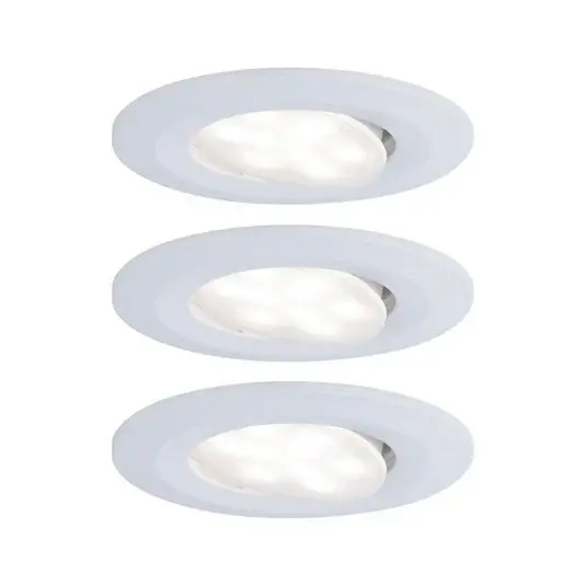 Spedizione Espresso Paulmann Calla bianco, accensione/spegnimento, orientabile, 4.000 K, 9 cm, set