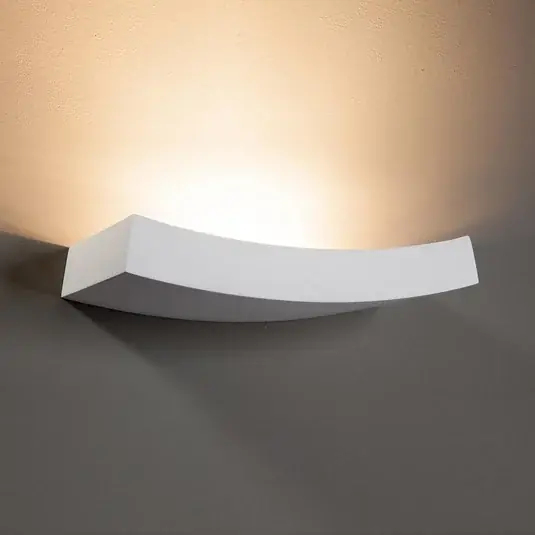 Offerta Limitata Applique leggermente curvo Leander, verniciabile